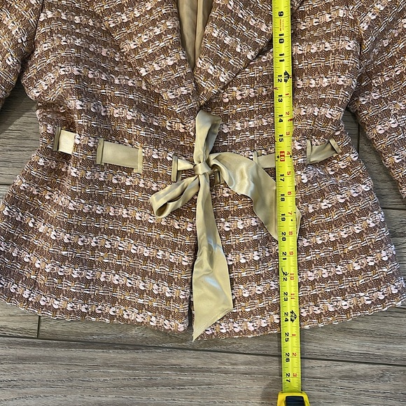 Austin Reed Vintage Ribbon Sash Waist Blazer Coat - Picture 5 of 9